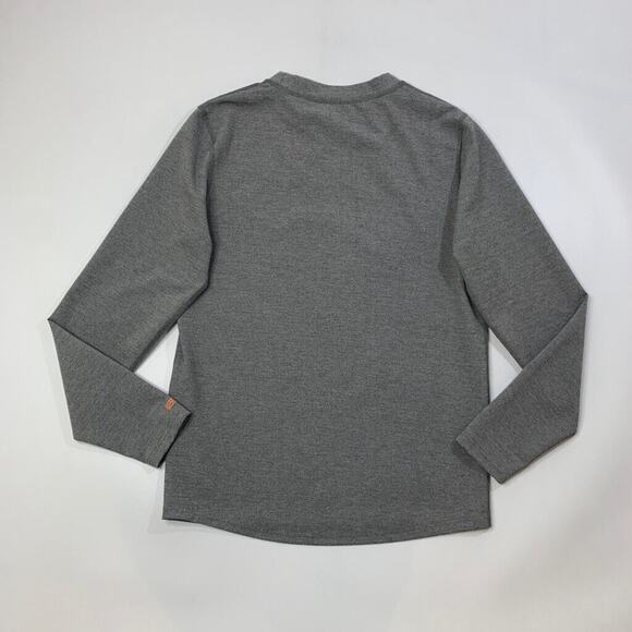 Omni-Wool Sweatshirt Mens L Large Grey Stretch Crewneck Long Sleeve Pullover - Picture 3 of 8